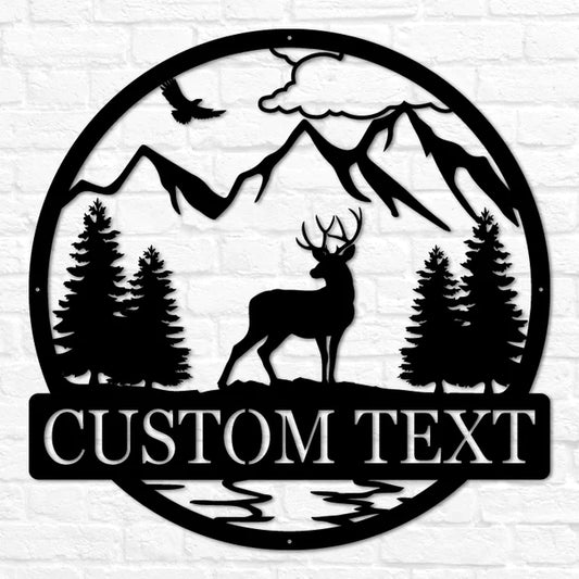 Custom Name Deer Circle